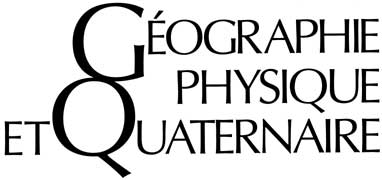 Geographie physique et Quaternaire